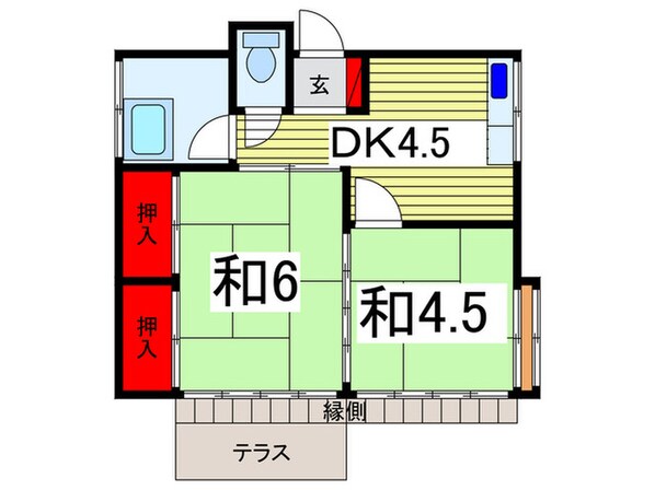 市川様貸家２の物件間取画像